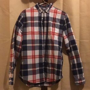 Plaid button up Express shirt